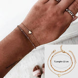 Fashion Women Bracelet Set Bohemia Jewelry Vintage Boho Turtle Map Charm Bracelets & Bangles For Girl Bead Chain Accessories