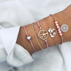 Boho Jewelry Bracelets & Bangles for Women Bohemian Vintage Bead Bracelets Set For Women Fashion Multilayer Accessories Bijoux